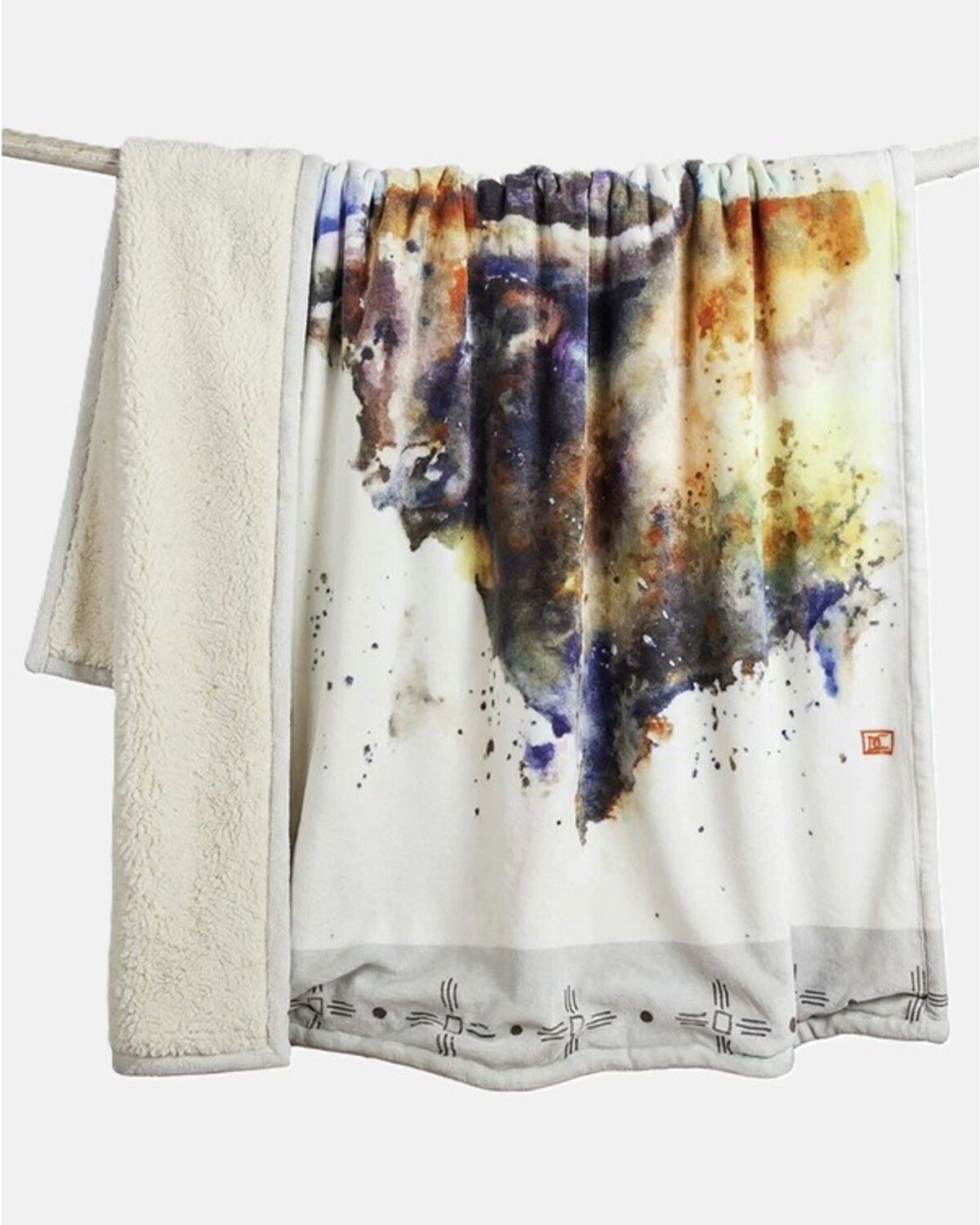 Carstens Home Dean Crouser Open Range Sherpa Throw Blanket, Multi, hi-res