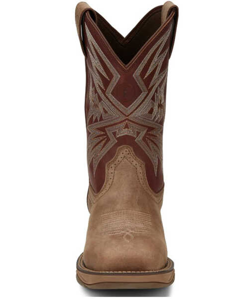 Image #4 - Tony Lama Men's Bartlett Light Tan Western Boots - Broad Square Toe, Brown, hi-res