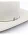 Rodeo Men's King 7X Fur Open Crown Self Band Western Felt Hat, Silver Belly, hi-res