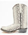 Image #3 - Tanner Mark Girls' Python Print Western Boots - Square Toe, Black/white, hi-res