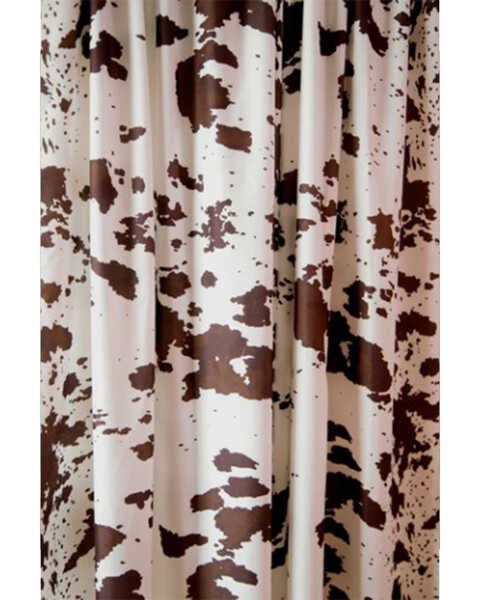 Image #2 - Wrangler Cowhide Curtain Panels, Brown, hi-res