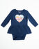 Image #1 - Wrangler Infant Girls' Scenic Graphic Long Sleeve Onesie, Navy, hi-res