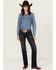 Image #1 - Wrangler Retro Women's Dark Wash Mid Rise Bootcut Jeans, Dark Wash, hi-res