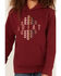 Ariat Girls' R.E.A.L. Beartooth Logo Graphic Hoodie, Burgundy, hi-res