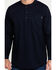 Image #4 - Hawx Men's FR Pocket Henley Long Sleeve Work Shirt - Tall, Navy, hi-res