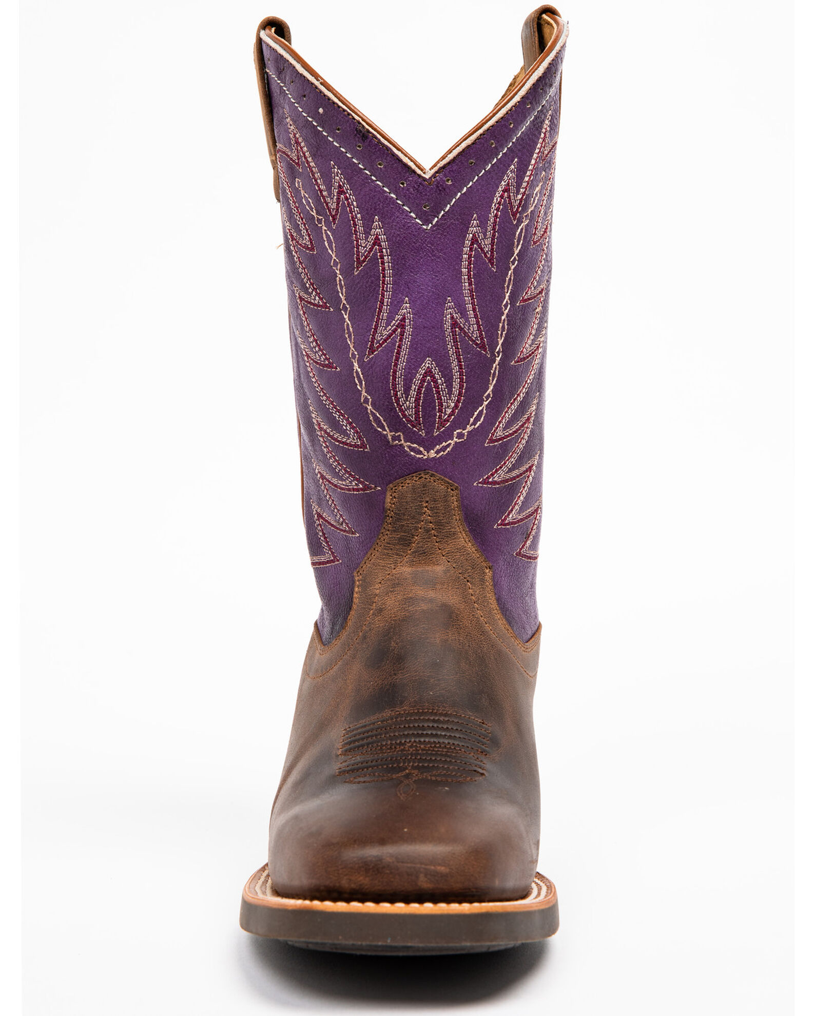 Shyanne Women s Purple Burnish Western Boots Square Toe Sheplers