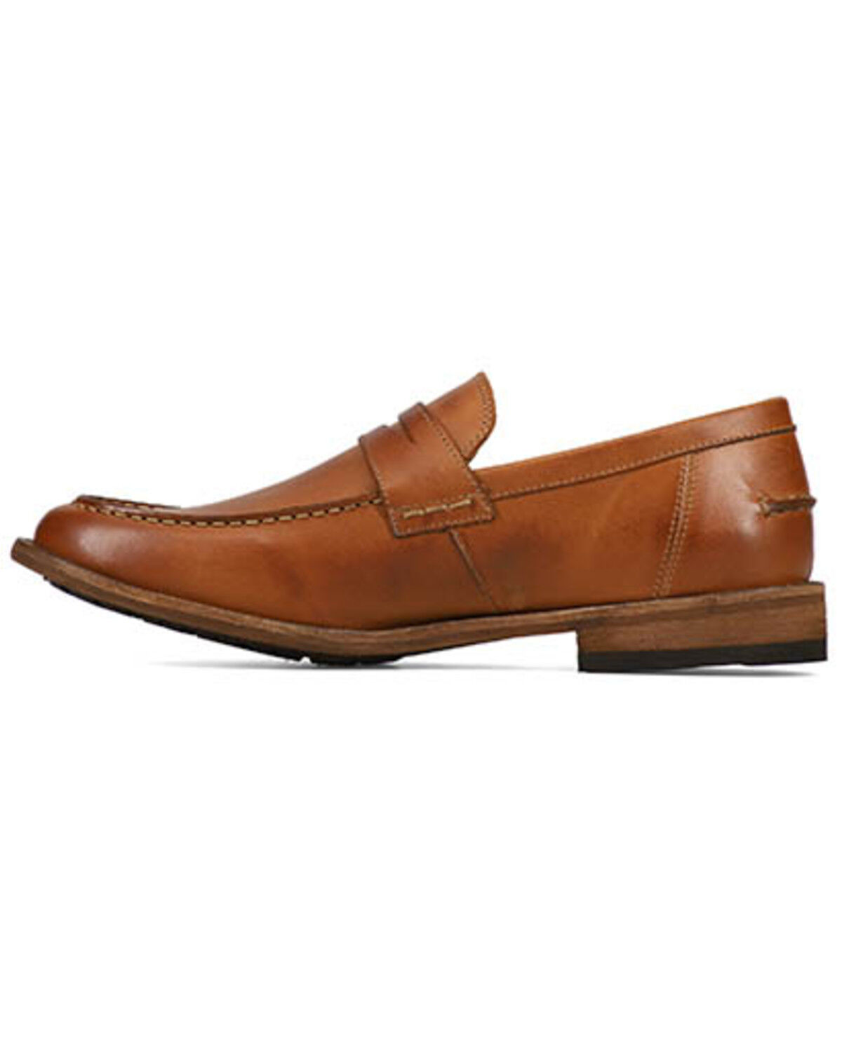 Image #3 - Frye Men's Tyler Flex Penny Casual Shoes - Moc Toe, Caramel, hi-res
