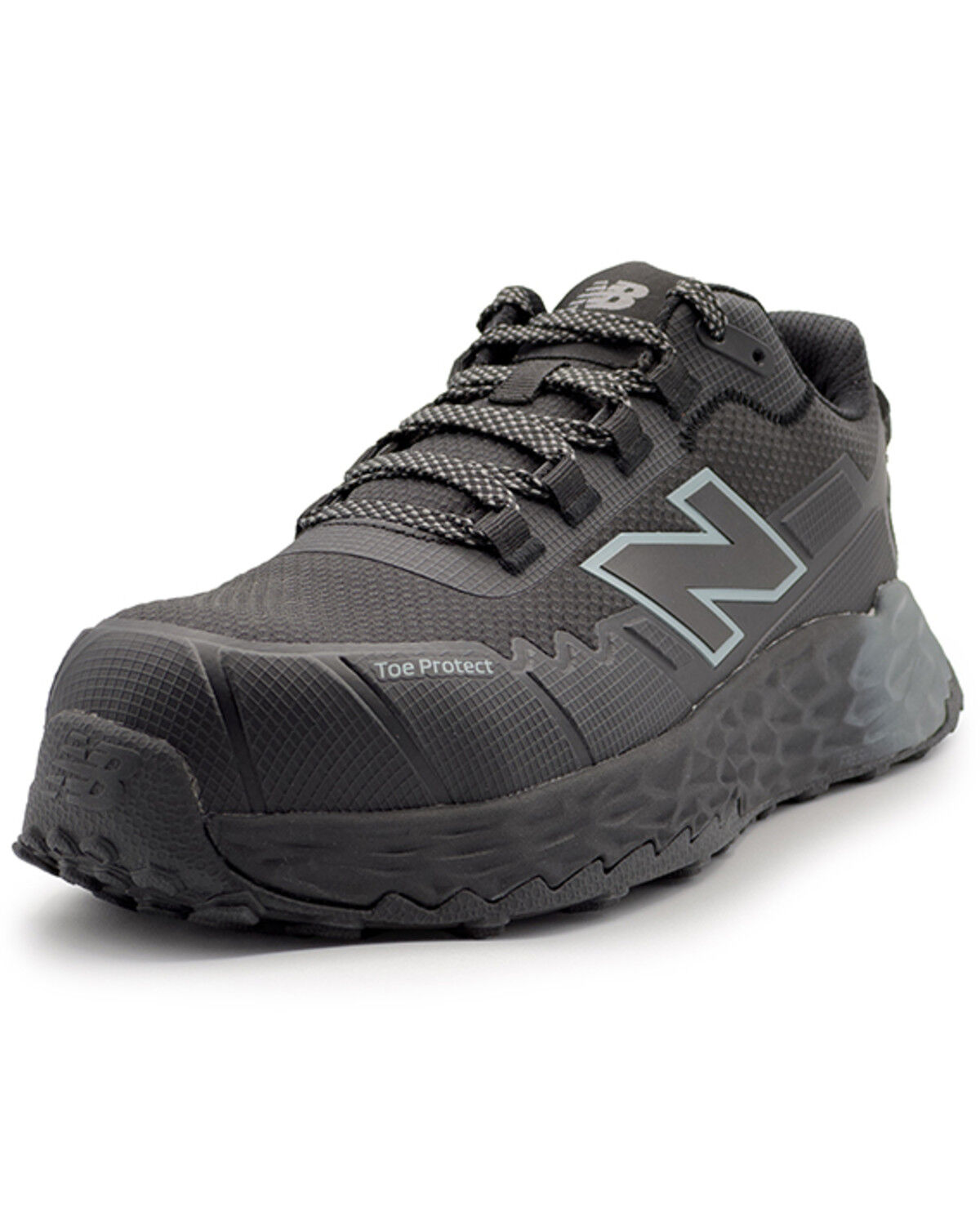 Image #1 - New Balance Men's Cremorne Low Work Shoes - Composite Toe, Black/grey, hi-res