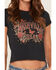 Image #3 - Blue Life Women's Nashville USA Short Sleeve Graphic Tee, Black, hi-res