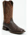 Image #1 - Ariat Men's Classic Cash Exotic Ostrich Western Boots - Broad Square Toe, Brown, hi-res