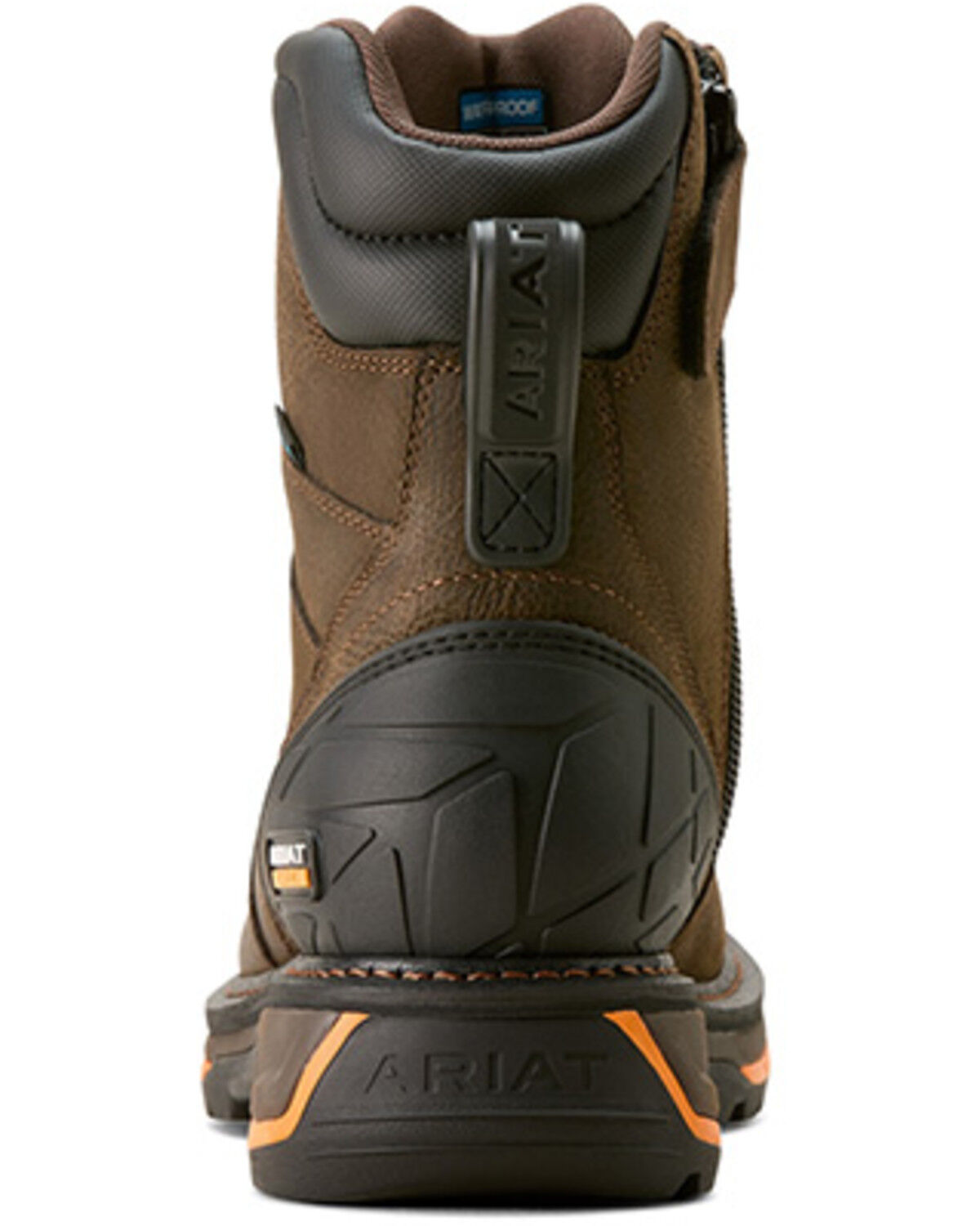 Image #3 - Ariat Men's 8" Big Rig Waterproof Work Boots - Soft Toe, Brown, hi-res