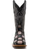 Image #4 - Ferrini Women's Patchwork Western Boots - Broad Square Toe, Pink/black, hi-res