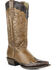 Image #1 - Roper Women's Faux Sea Turtle Wingtip Western Boots - Snip Toe, Brown, hi-res