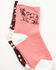 Image #2 - Shyanne Girls' 2-Pack Novelty Crew Socks, Dark Red, hi-res