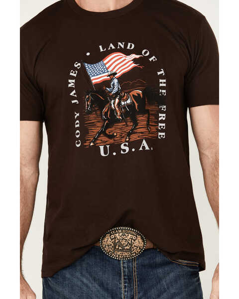 Image #3 - Cody James Men's Gallop Short Sleeve Graphic T-Shirt, Brown, hi-res