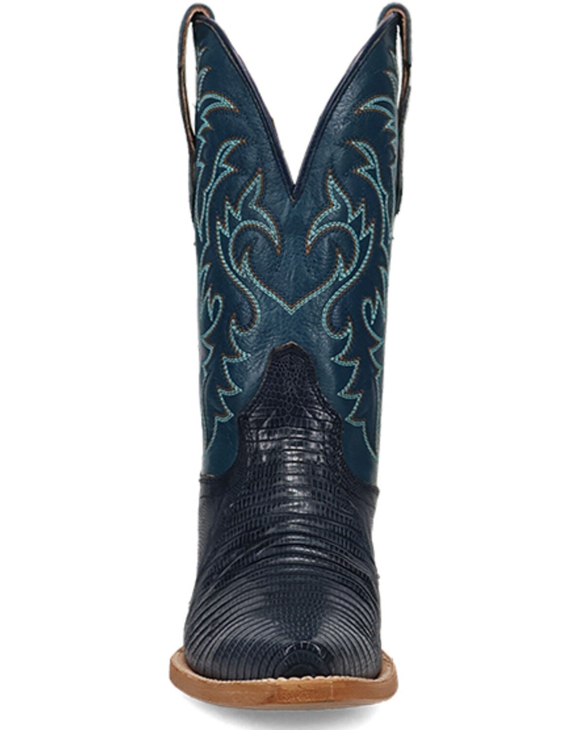 Image #4 - Dan Post Women's Tulip Exotic Lizard Western Boots - Snip Toe, Blue, hi-res