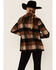 Image #4 - Pendleton Women's Charcoal & Camel Fringed Wool Blend Barn Coat, , hi-res