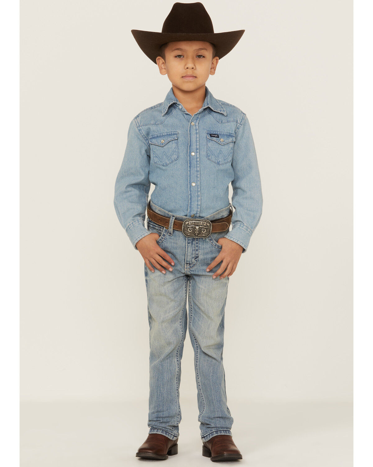 Image #3 - Cody James Little Boys' Crupper Light Wash Slim Straight Jeans - Sizes 4-8, Blue, hi-res