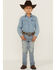 Image #3 - Cody James Little Boys' Crupper Light Wash Slim Straight Jeans - Sizes 4-8, Blue, hi-res
