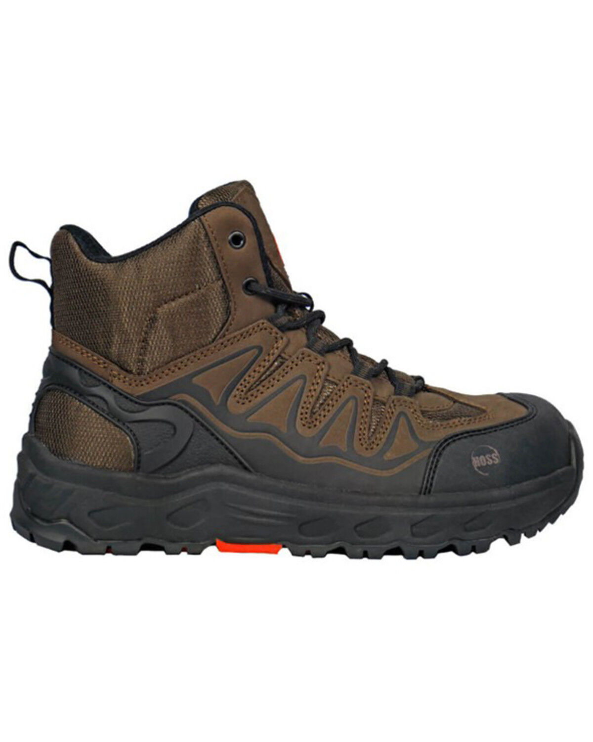 Image #2 - Hoss Men's 6" Eric Hi Hiking Work Boots - Soft Toe, Brown, hi-res