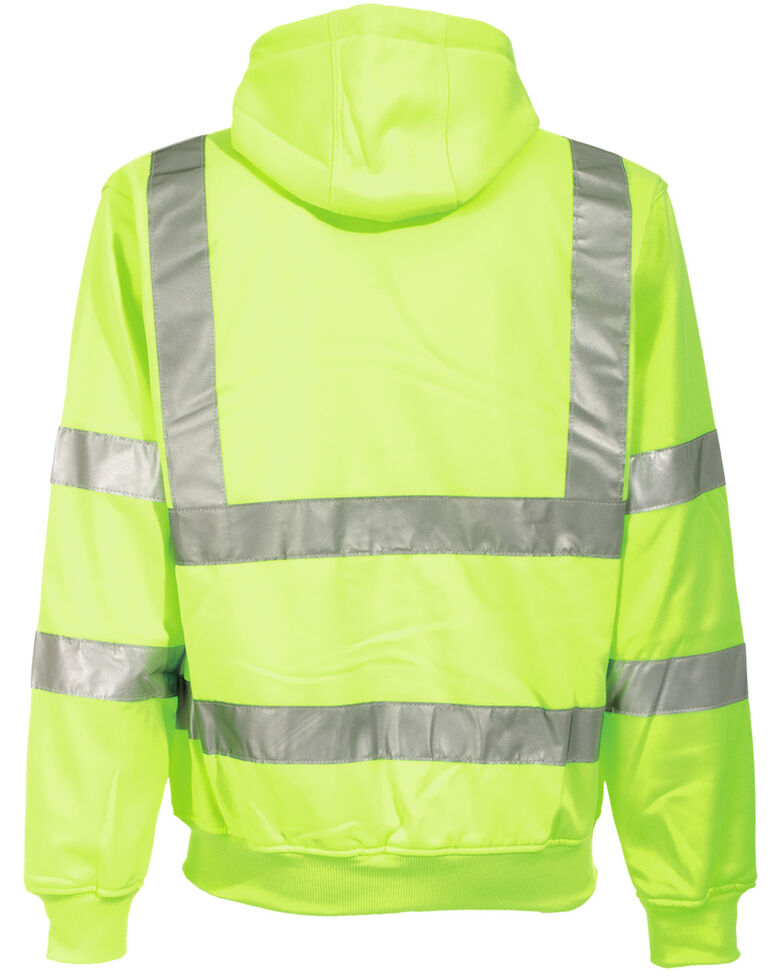Berne Yellow Hi Visibility Lined Hooded Jacket Big Tall Sheplers