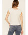 Shyanne Women's Short Sleeve Textured Top , Off White, hi-res