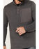 Brothers & Sons Men's Button Mock Pullover, Charcoal, hi-res