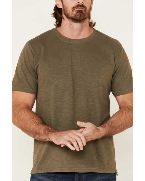 North River Men's Solid Slub Short Sleeve T-Shirt , Olive, hi-res
