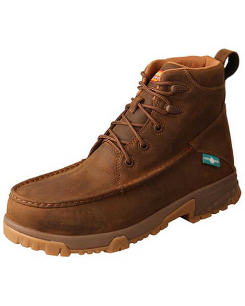 Image #1 - Twisted X Men's Waterproof Work Boots - Nano Composite Toe, Brown, hi-res