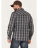 Image #4 - Resistol Men's Cooper Medium Plaid Long Sleeve Button Down Shirt, Grey, hi-res