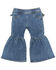 Image #2 - Wrangler Infant Girls' Ruffle Denim Jeans, Blue, hi-res