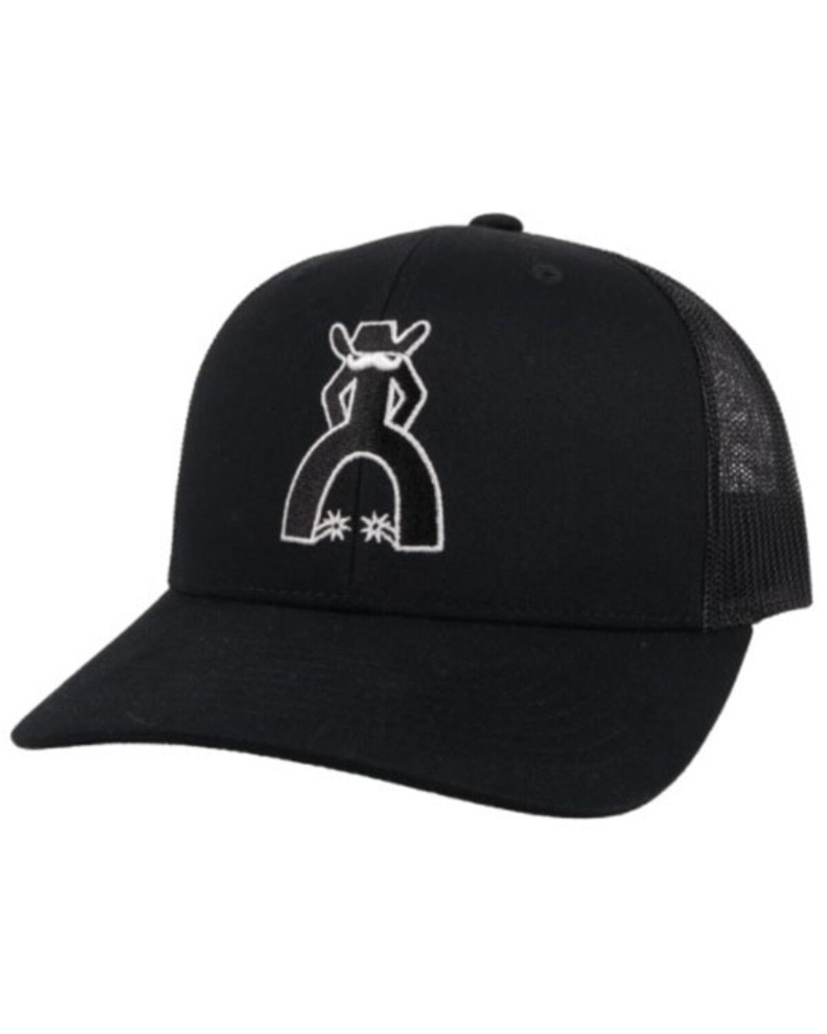 Image #1 - Hooey Men's Punchy Logo Trucker Cap, Black, hi-res