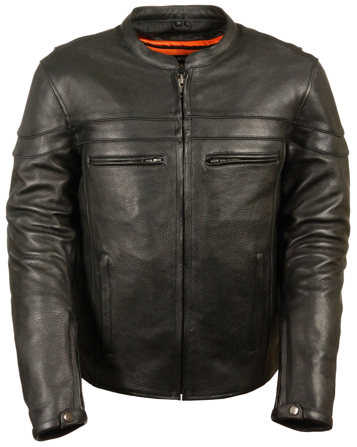 Milwaukee Leather Men's Sporty Scooter Crossover Jacket - 4X, Black, hi-res