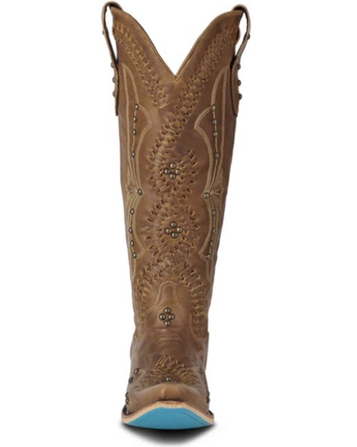 Image #4 - Lane Women's Cossette Tall Western Boots - Snip Toe, Lt Brown, hi-res