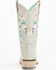 Image #5 - Corral Girls' Floral Embroidered Blacklight Western Boots - Square Toe, Light Pink, hi-res