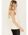 Image #3 - Idyllwind Women's Lilywood Beaded Front Faux Suede Tank Top, Off White, hi-res