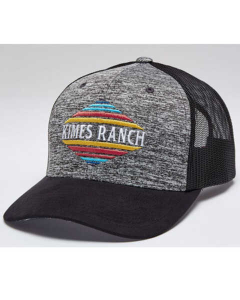 Kimes Ranch Men's Gray El Paso Logo Mesh-Back Trucker Cap , Grey, hi-res