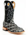 Cody James Men's Exotic Pirarucu Western Boots - Broad Square Toe , Black, hi-res