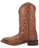 Laredo Women's Sequin Embellished Western Boots - Broad Square Toe, Tan, hi-res