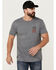 Image #2 - Howitzer Men's Freedom Spine Short Sleeve Graphic T-Shirt , Charcoal, hi-res