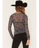 Image #4 - Ash & Violet Women's Conversational Print Long Sleeve Mesh Top, Dark Grey, hi-res