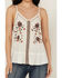 Image #3 - Shyanne Women's Floral Embroidered Cami Tank Top, Off White, hi-res