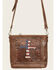 Shyanne Women's Americana Cross Tote Bag, Dark Brown, hi-res