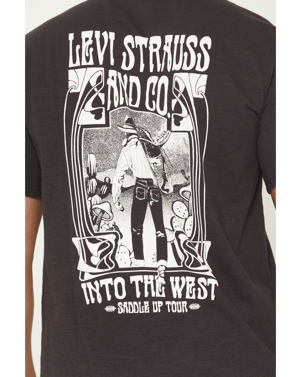 Image #4 - Levi's Men's Into The West Short Sleeve Graphic T-Shirt, Black, hi-res