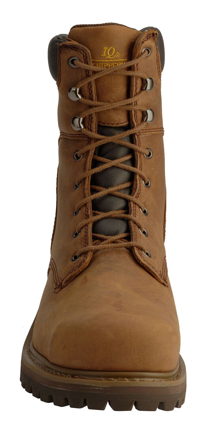 Image #4 - Chippewa Men's IQ Tough Oblique 8" Logger Boots - Steel Toe, Bark, hi-res