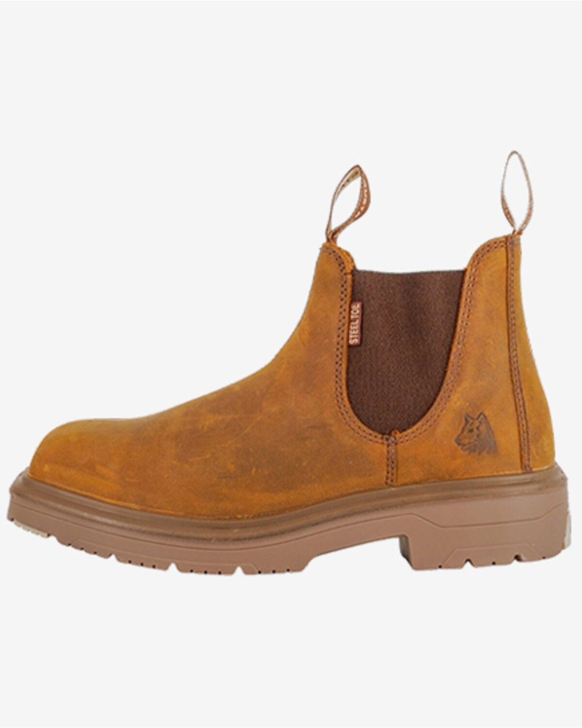 Image #3 - Steel Blue Men's Hobart Pull-On Chelsea Work Boots - Steel Toe, Brown, hi-res
