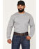 Image #1 - Cody James Men's FR Horns Long Sleeve Graphic Work T-Shirt, Charcoal, hi-res