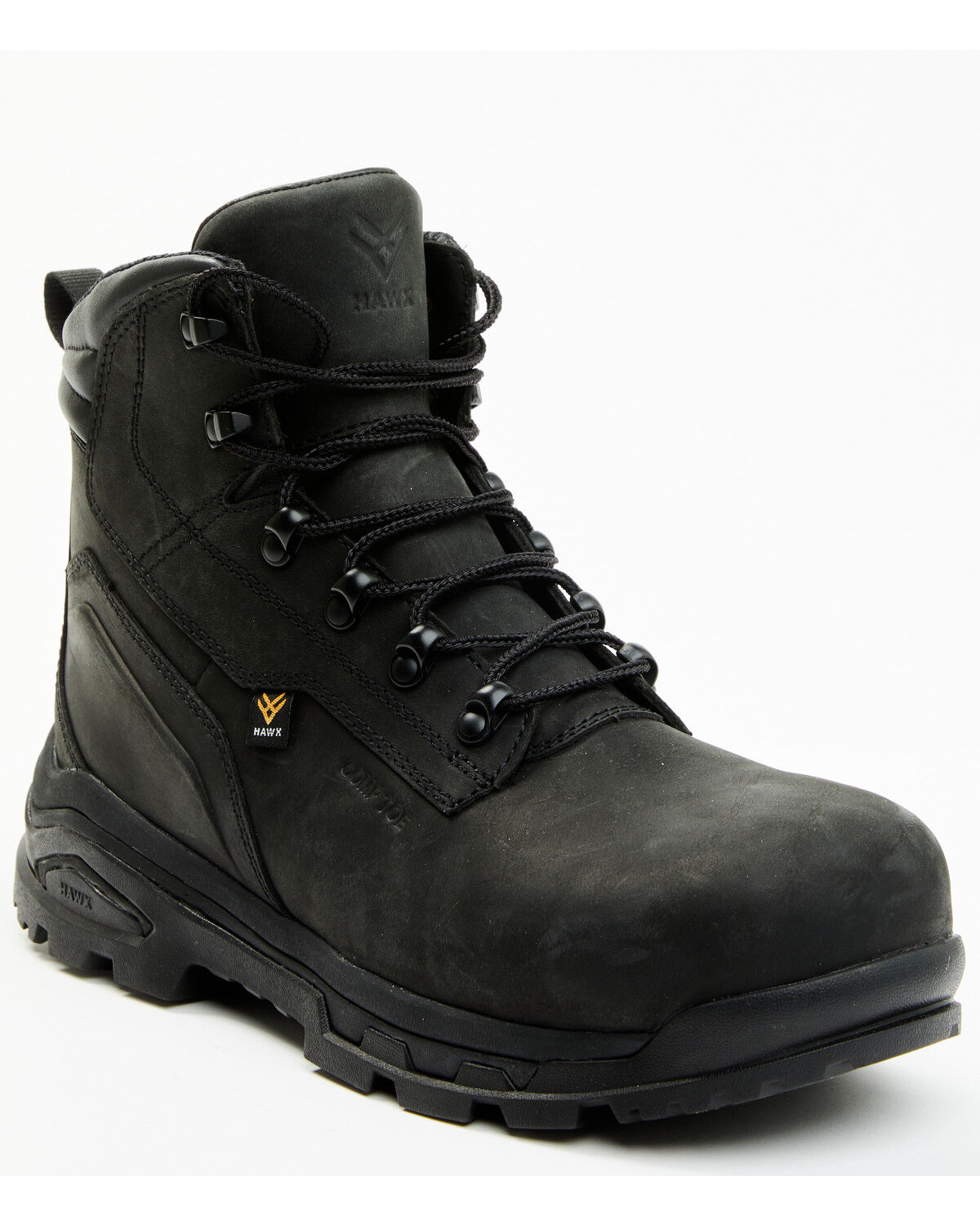 Image #1 - Hawx Men's Enforcer Pro 6" Work Boots - Composite Toe, Black, hi-res