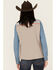 Hooey Women's Serape Yoke Full Zip Packable Vest , Grey, hi-res