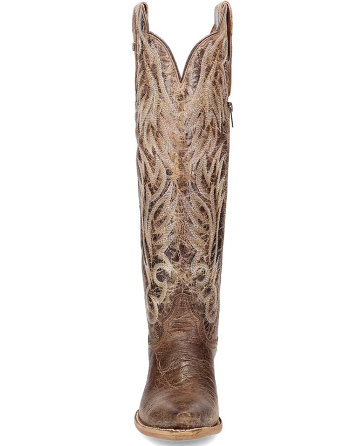 Image #3 - Dan Post Women's Rustic Ridge Tall Western Boots - Snip Toe, Brown, hi-res